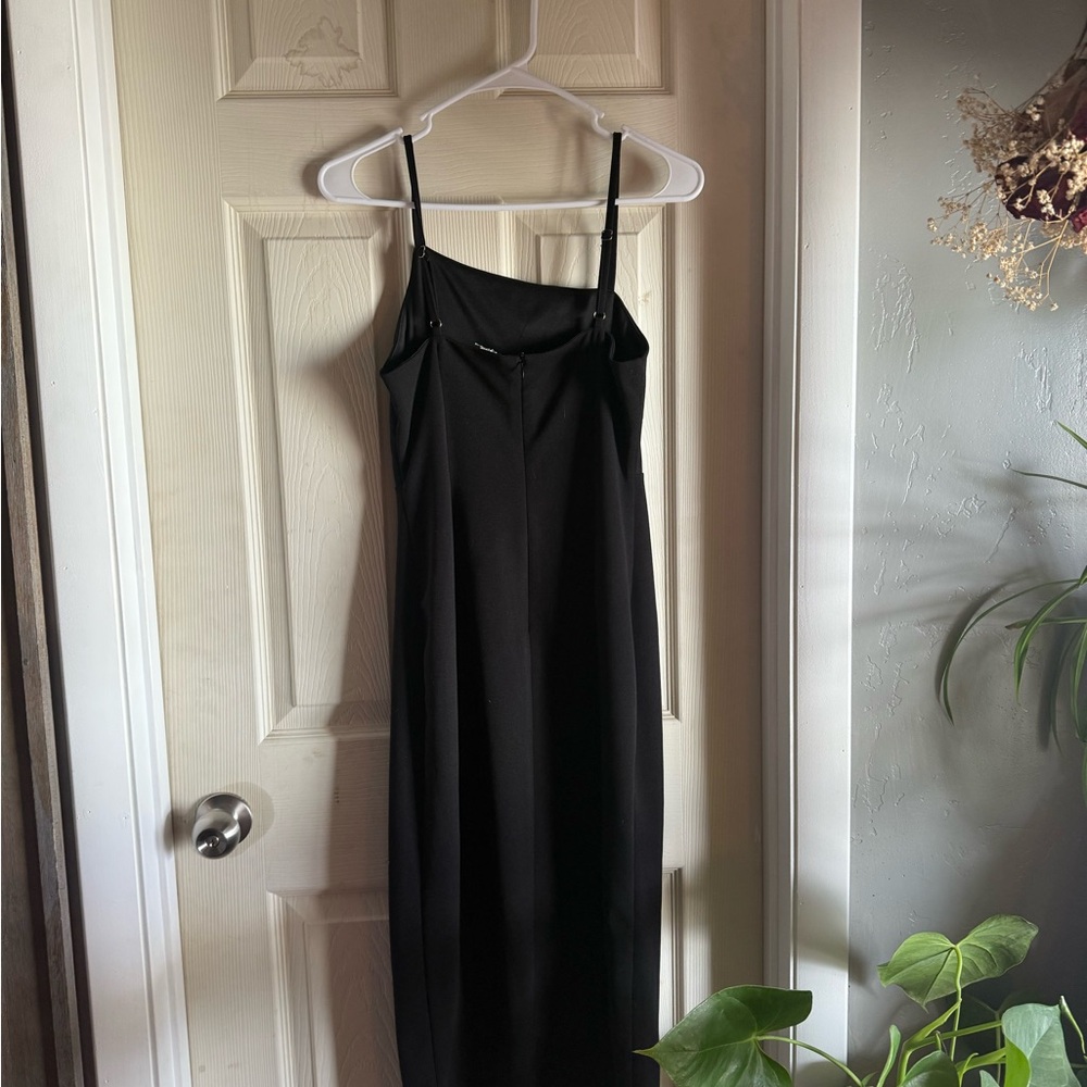 Black Sleeveless Slip Dress - Elegant Minimalist Style